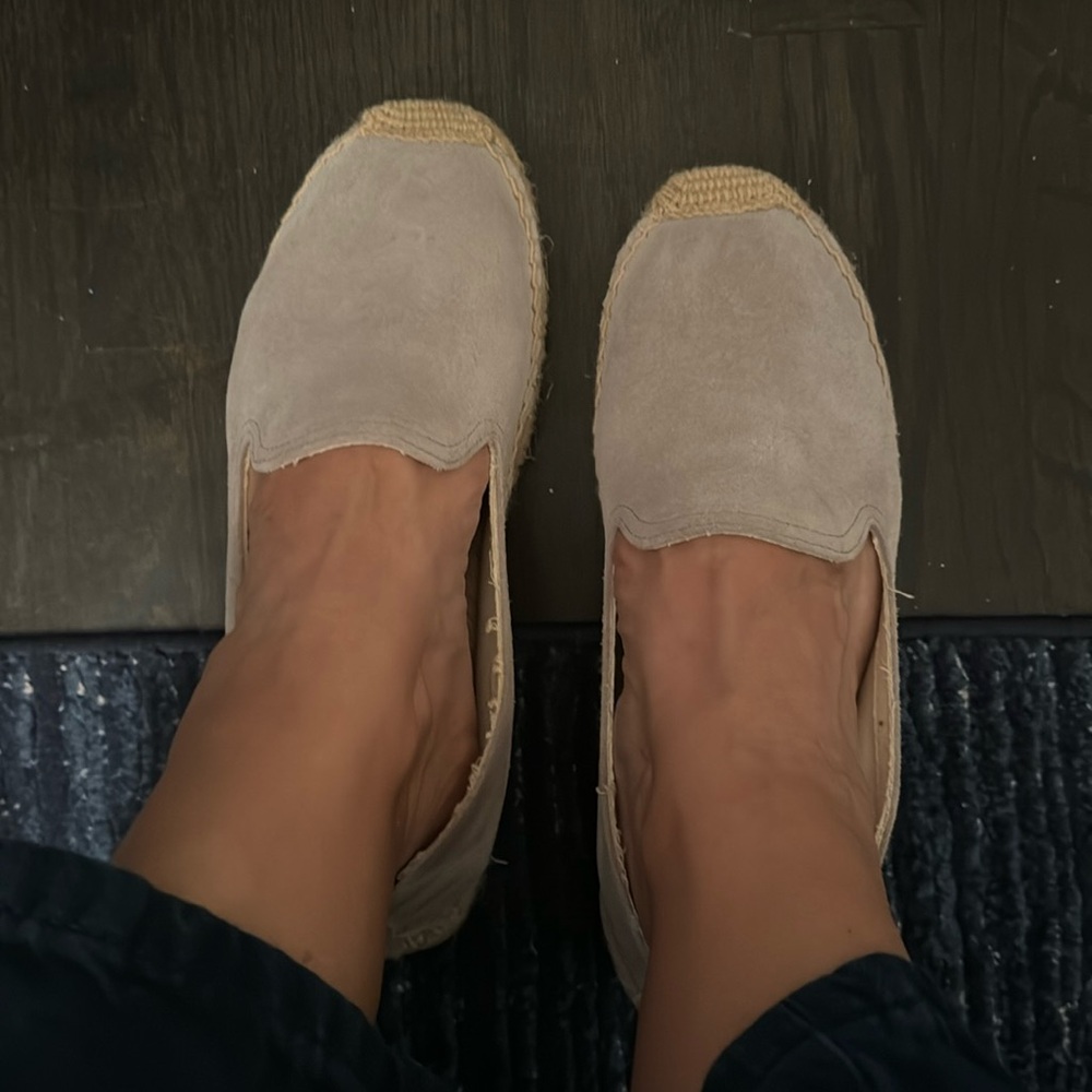 Soludos light grey suede Espadrilles